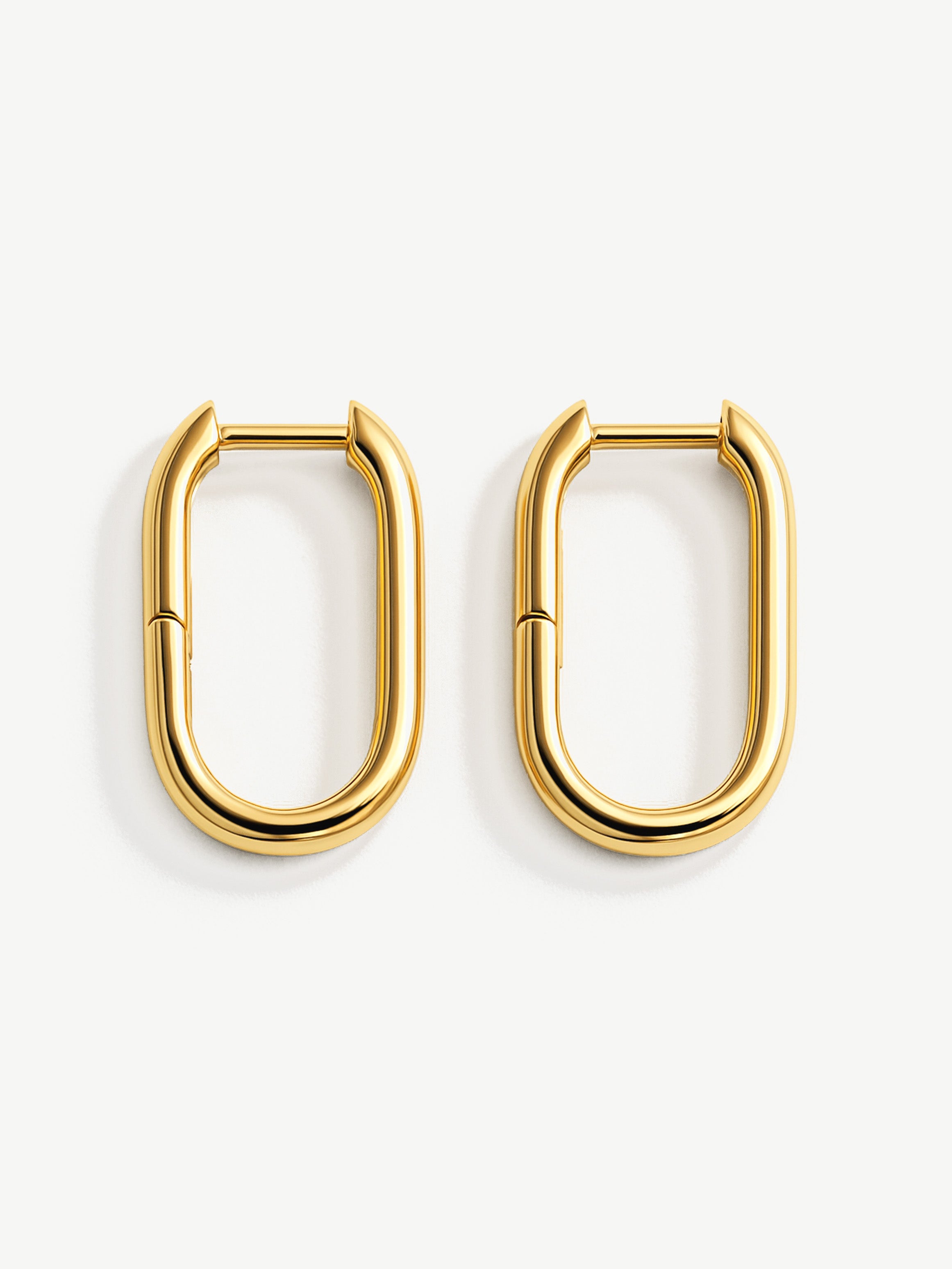 Oval Hoop Earrings