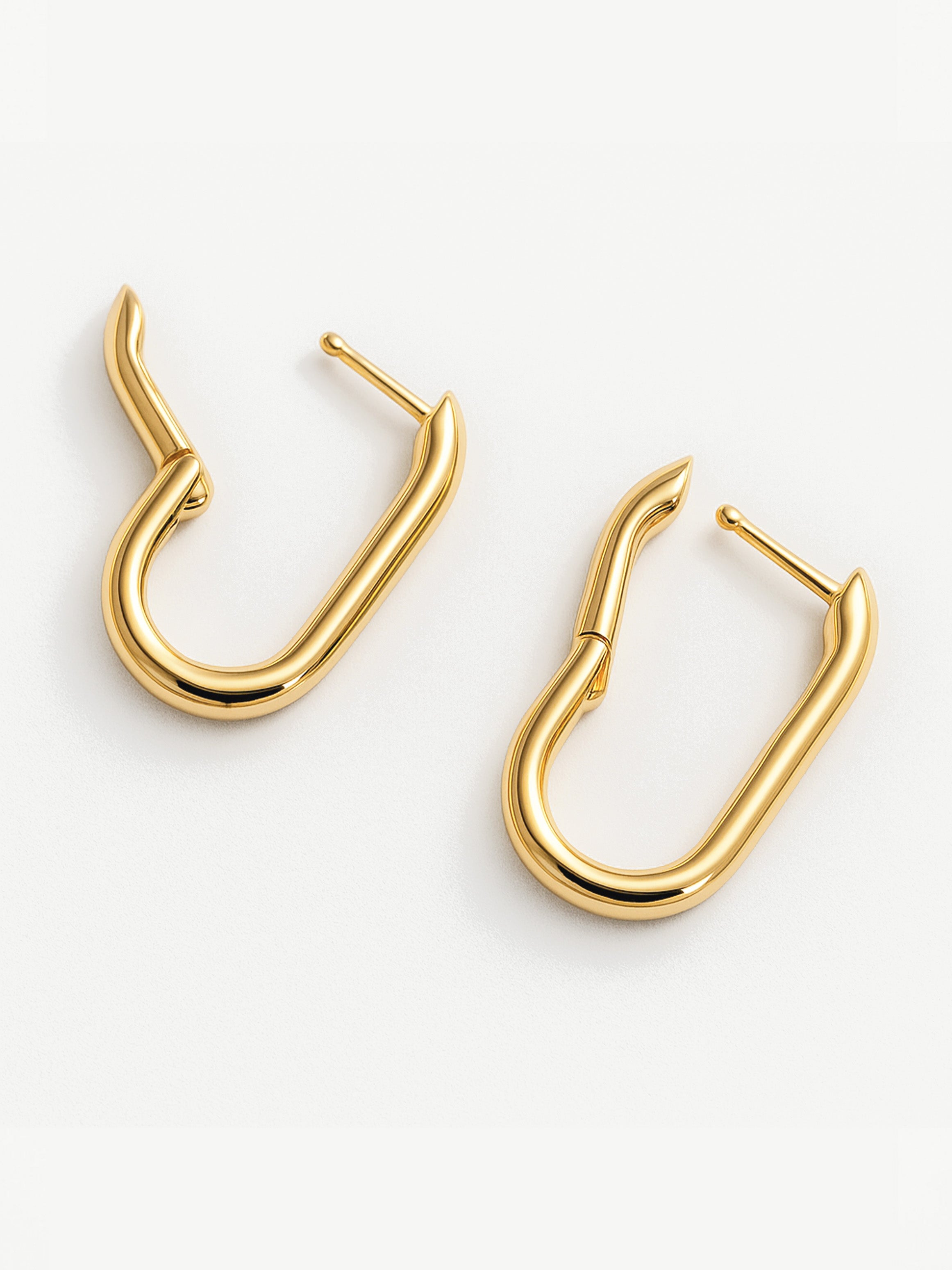 Oval Hoop Earrings