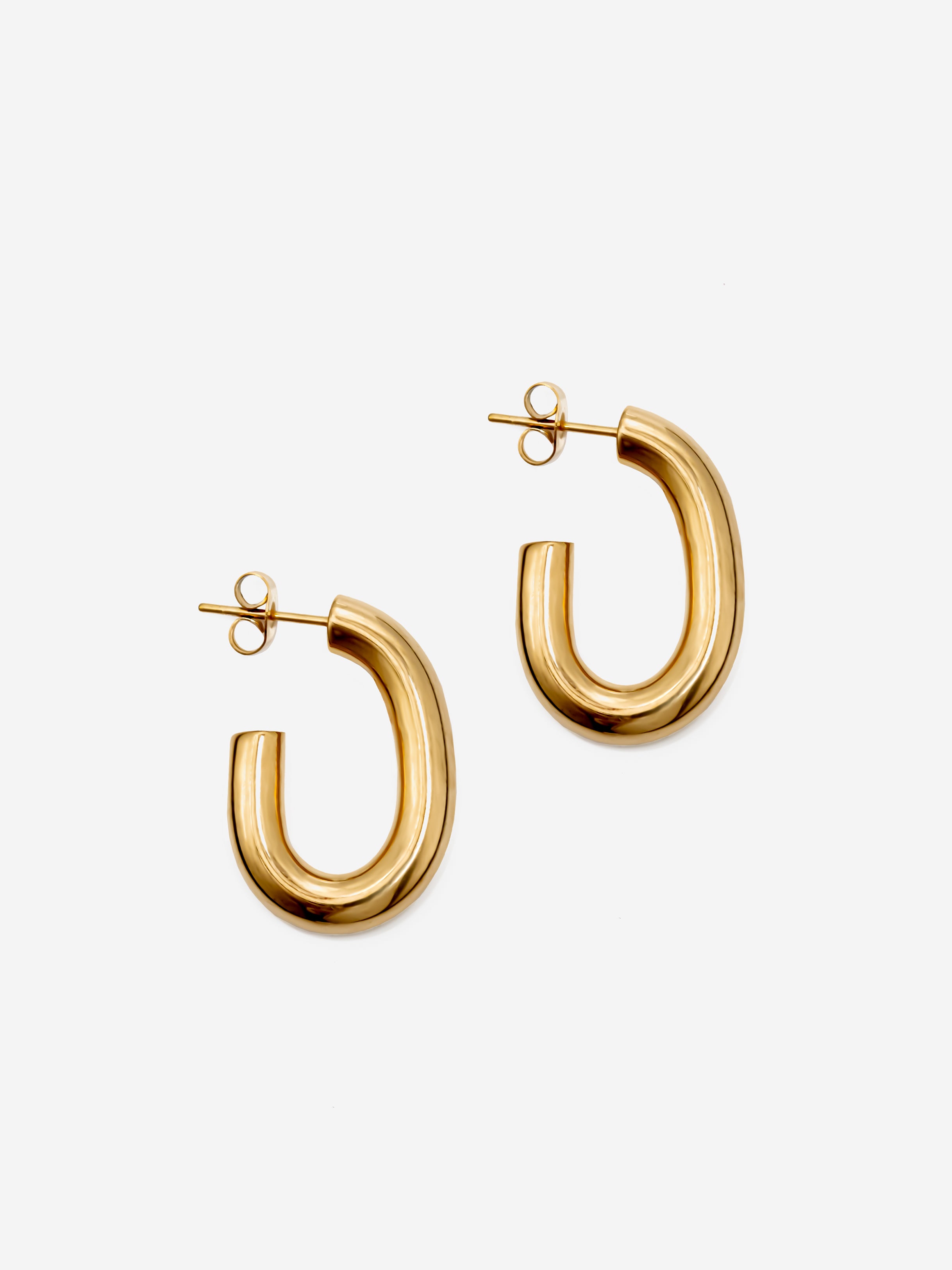 Thick Hoop Earrings