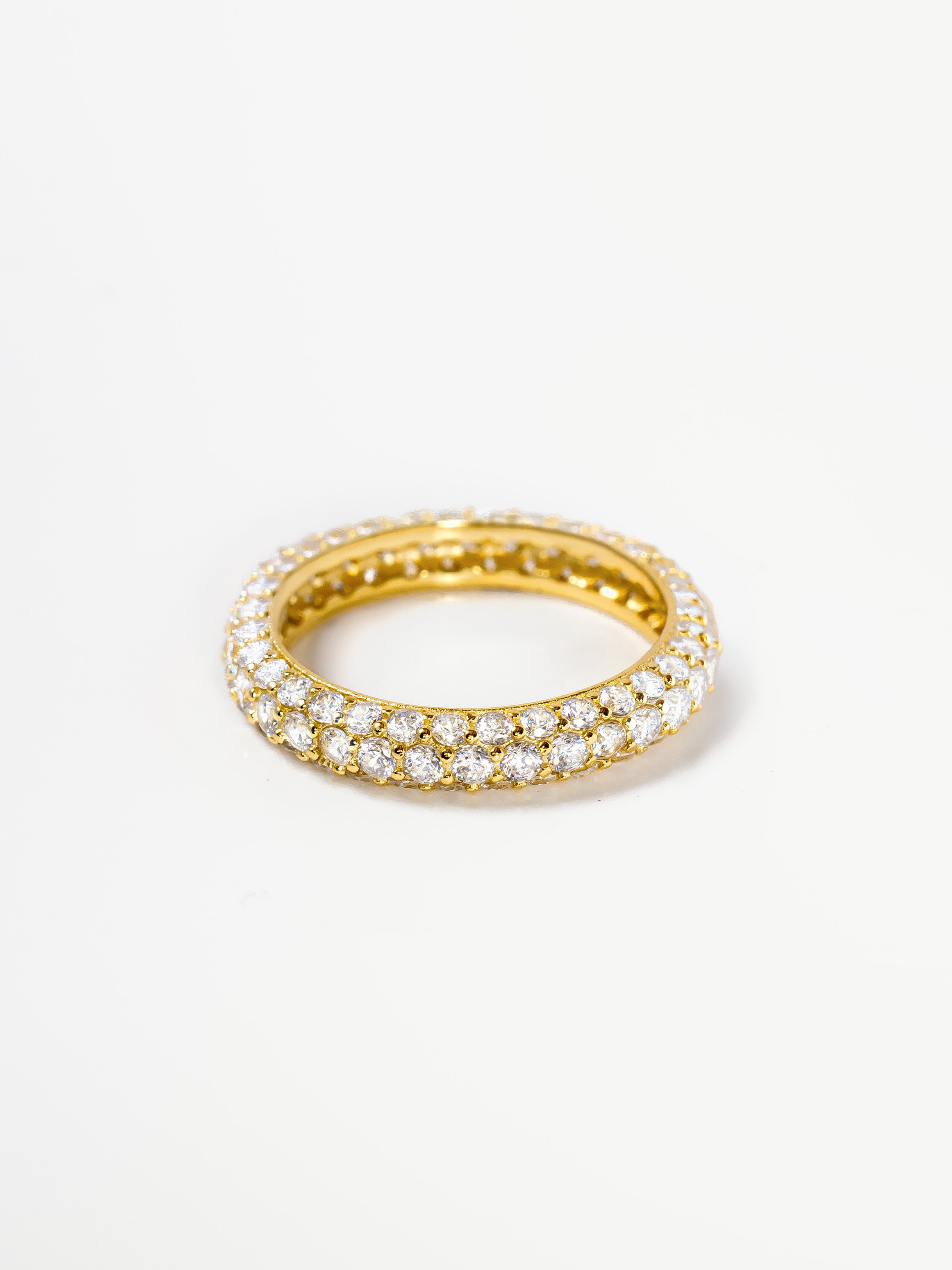 Pave Dome Ring With Sparkling Stones