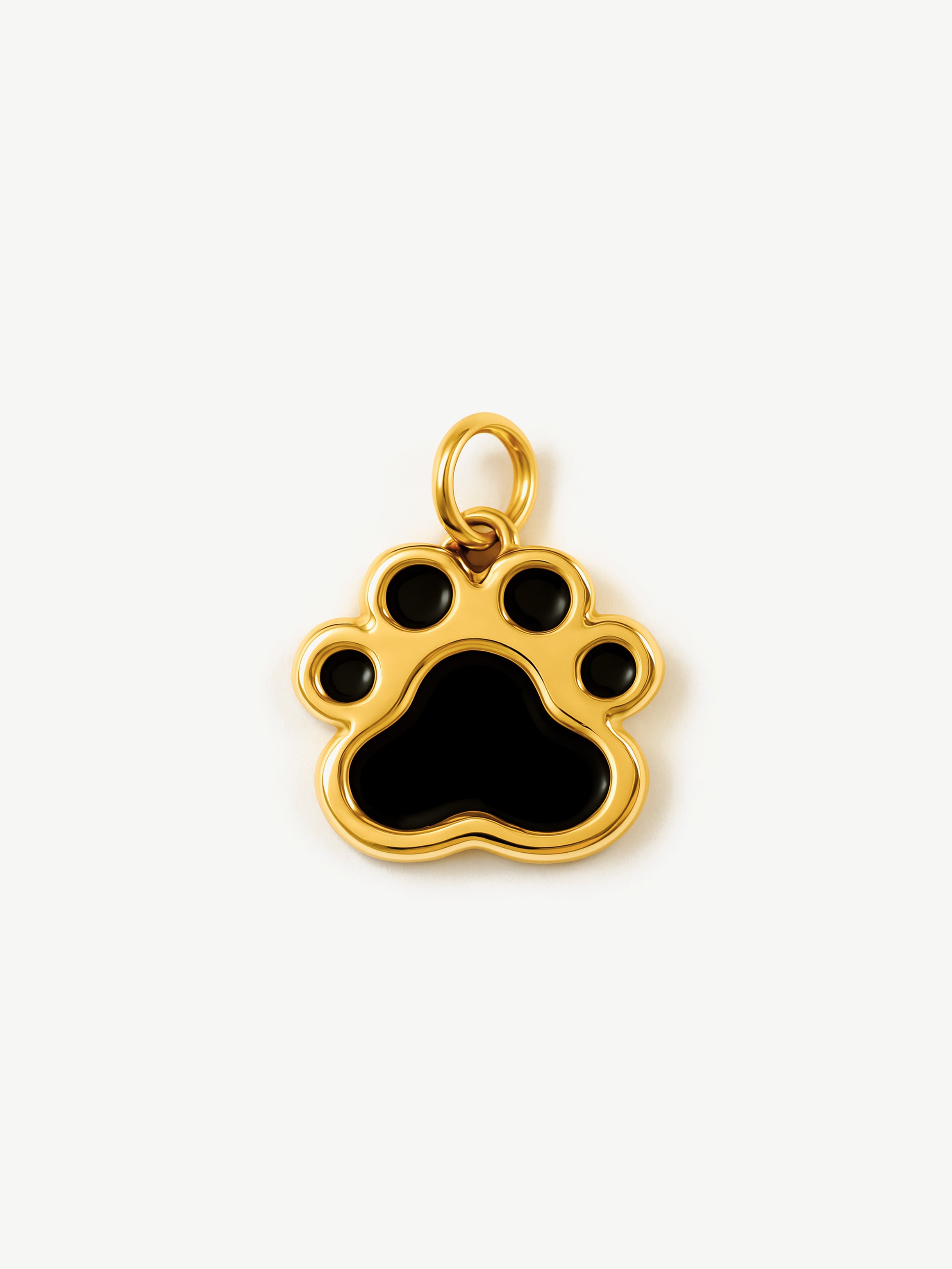 Black Paw Print Charm (Small)