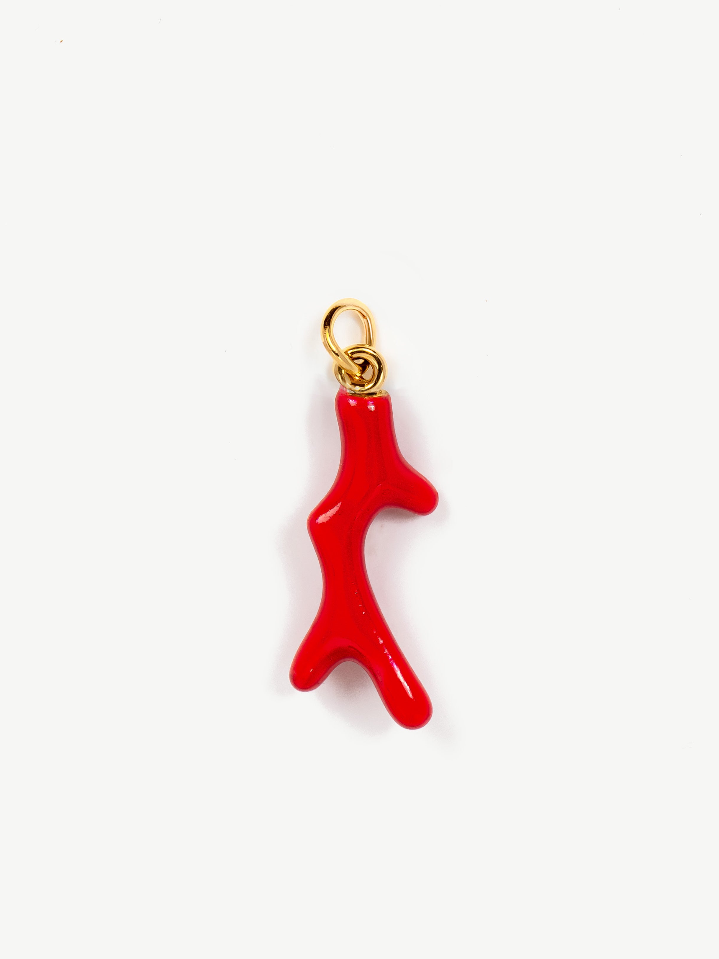 Red Coral Branch Charm (Small)