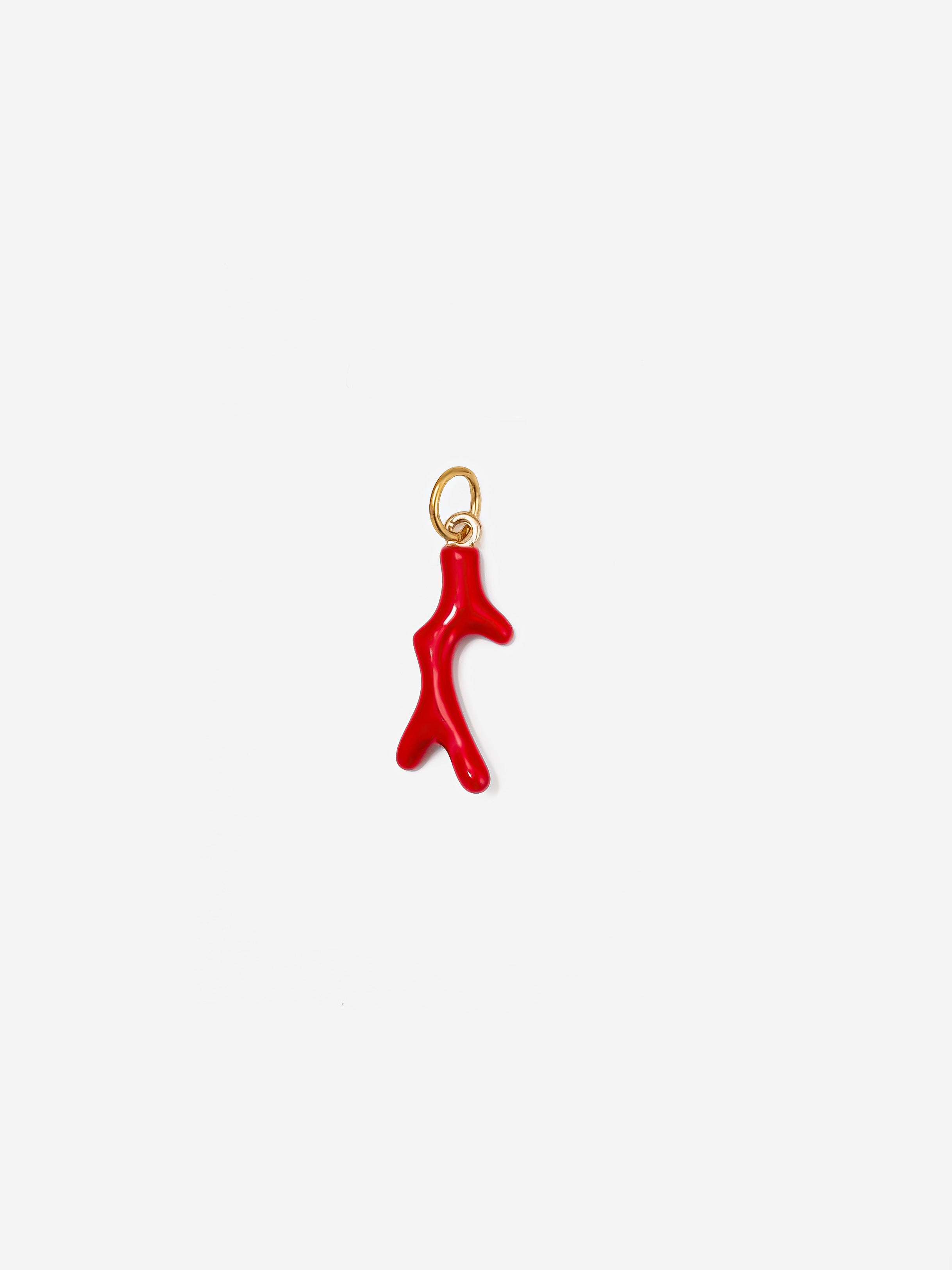 Red Coral Branch Charm (Small)