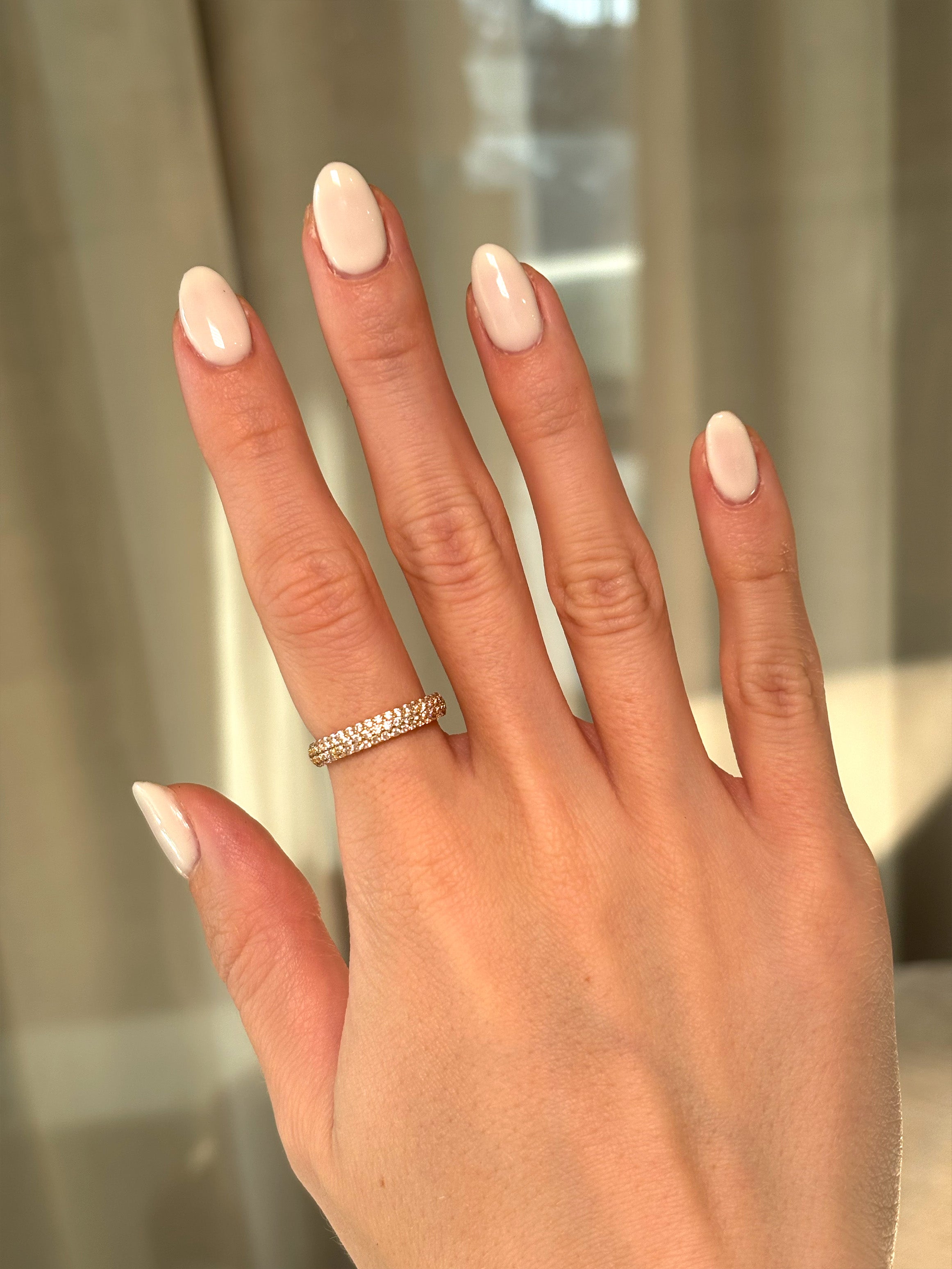 Pave Dome Ring With Sparkling Stones