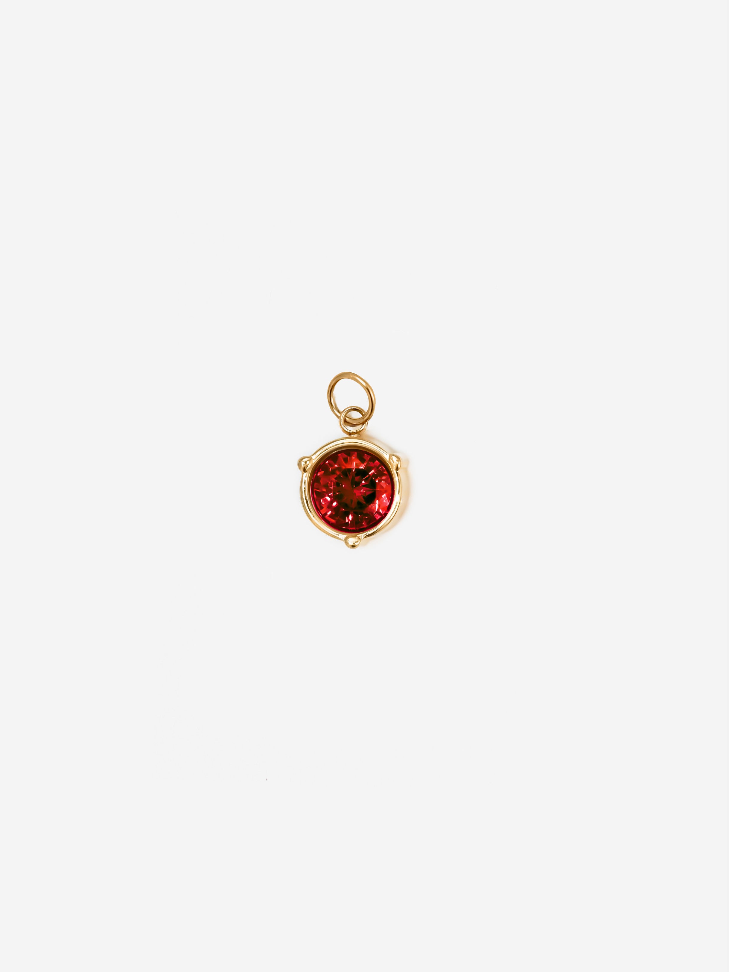 Round Birthstone Charm (Small)