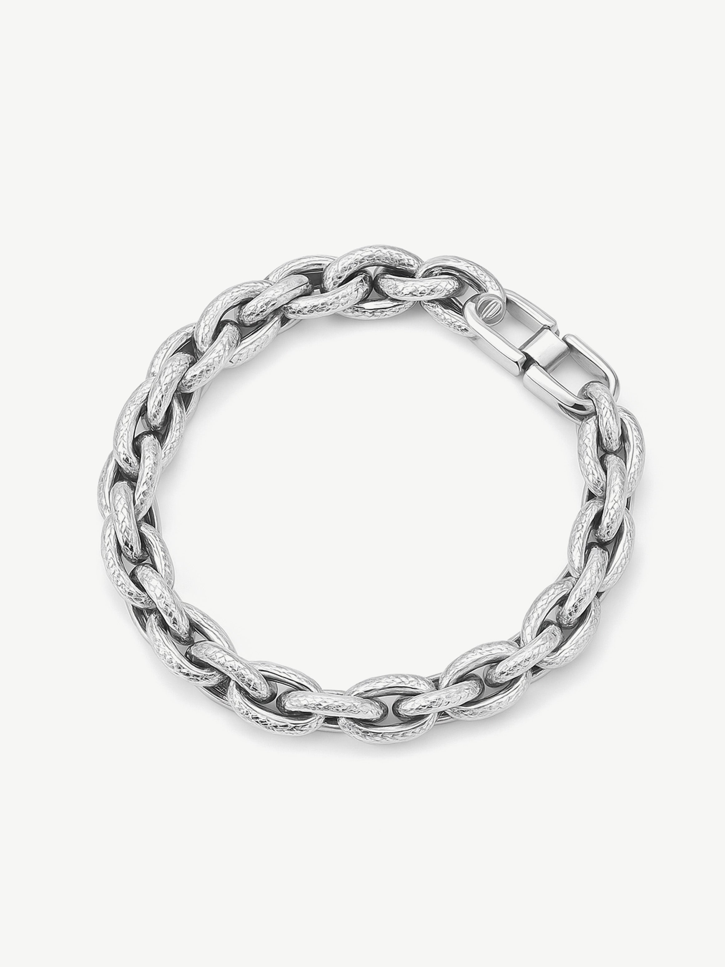 Men's Silver Chain Bracelet