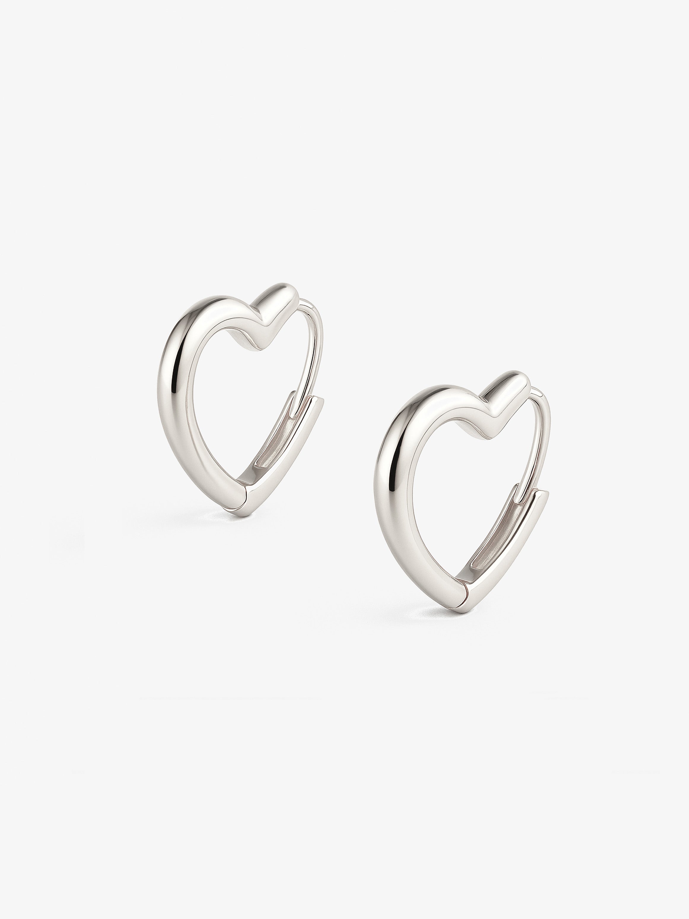 Bold Heart Hoop Earrings