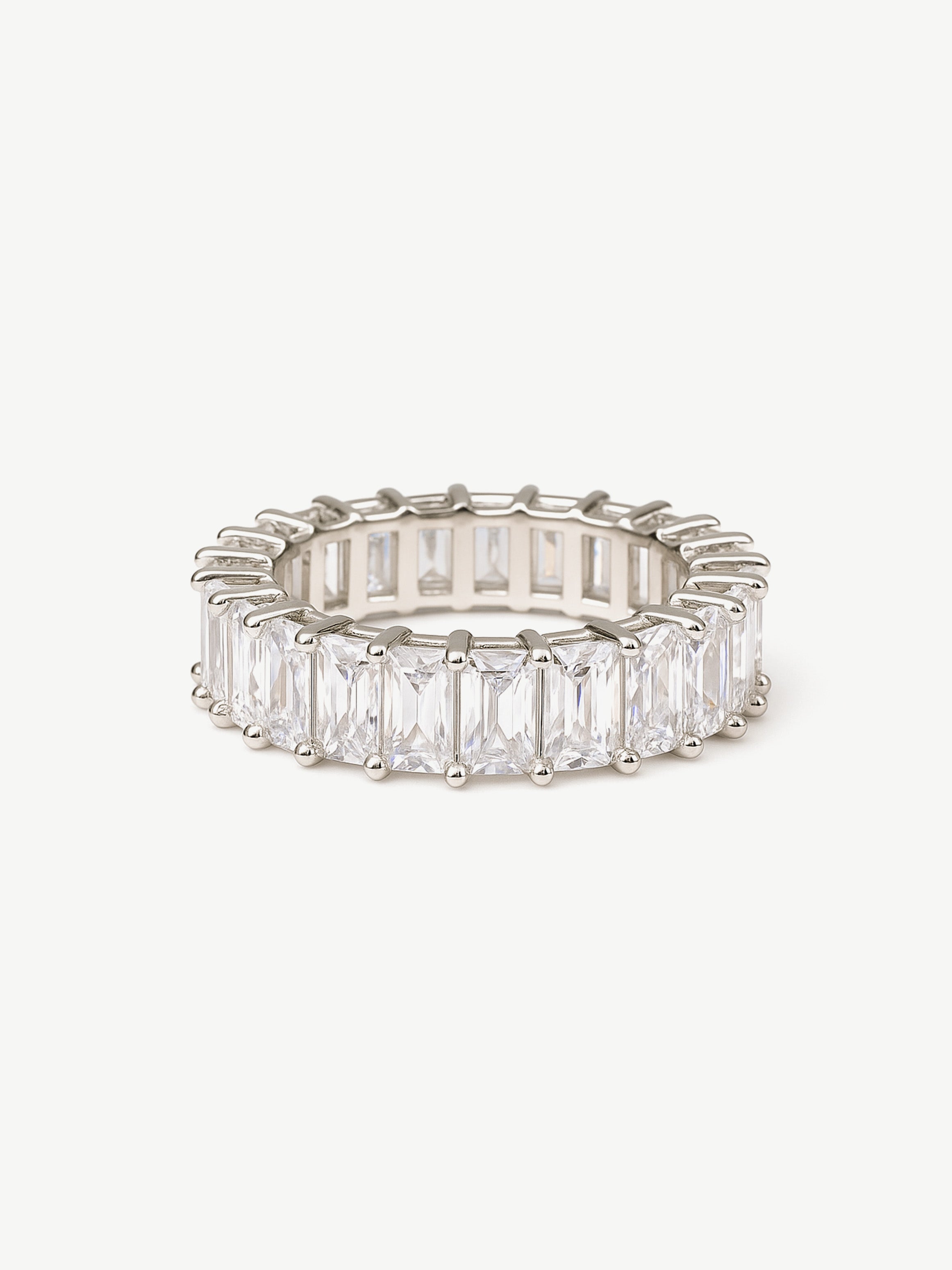 Silver Stacking Ring With Stones