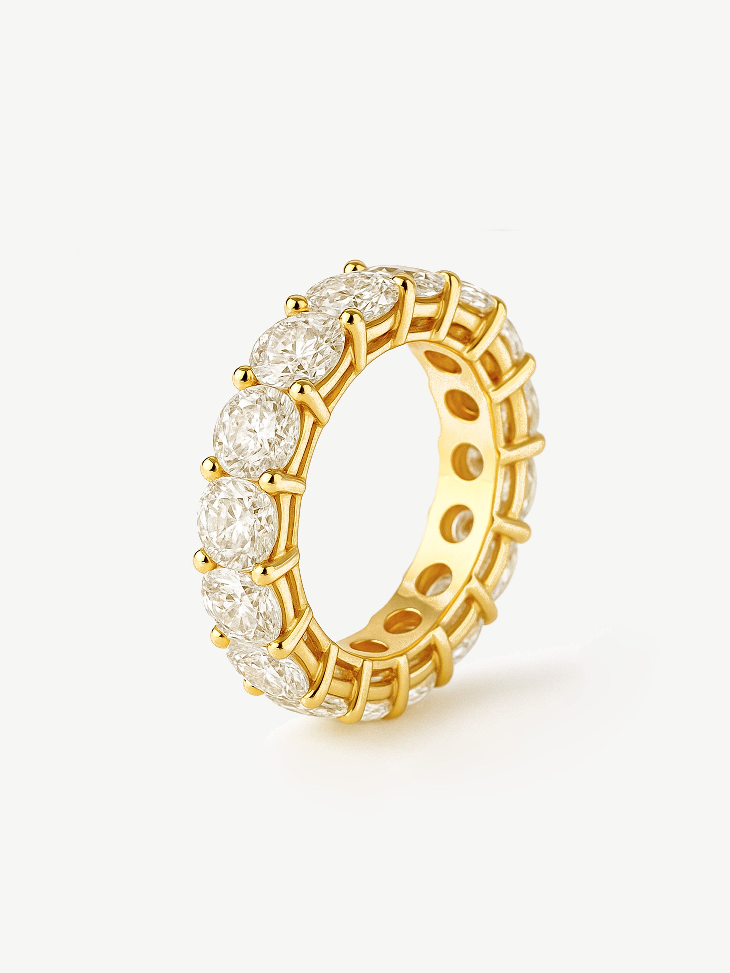 Thick Stacking Ring With Large Round Stones