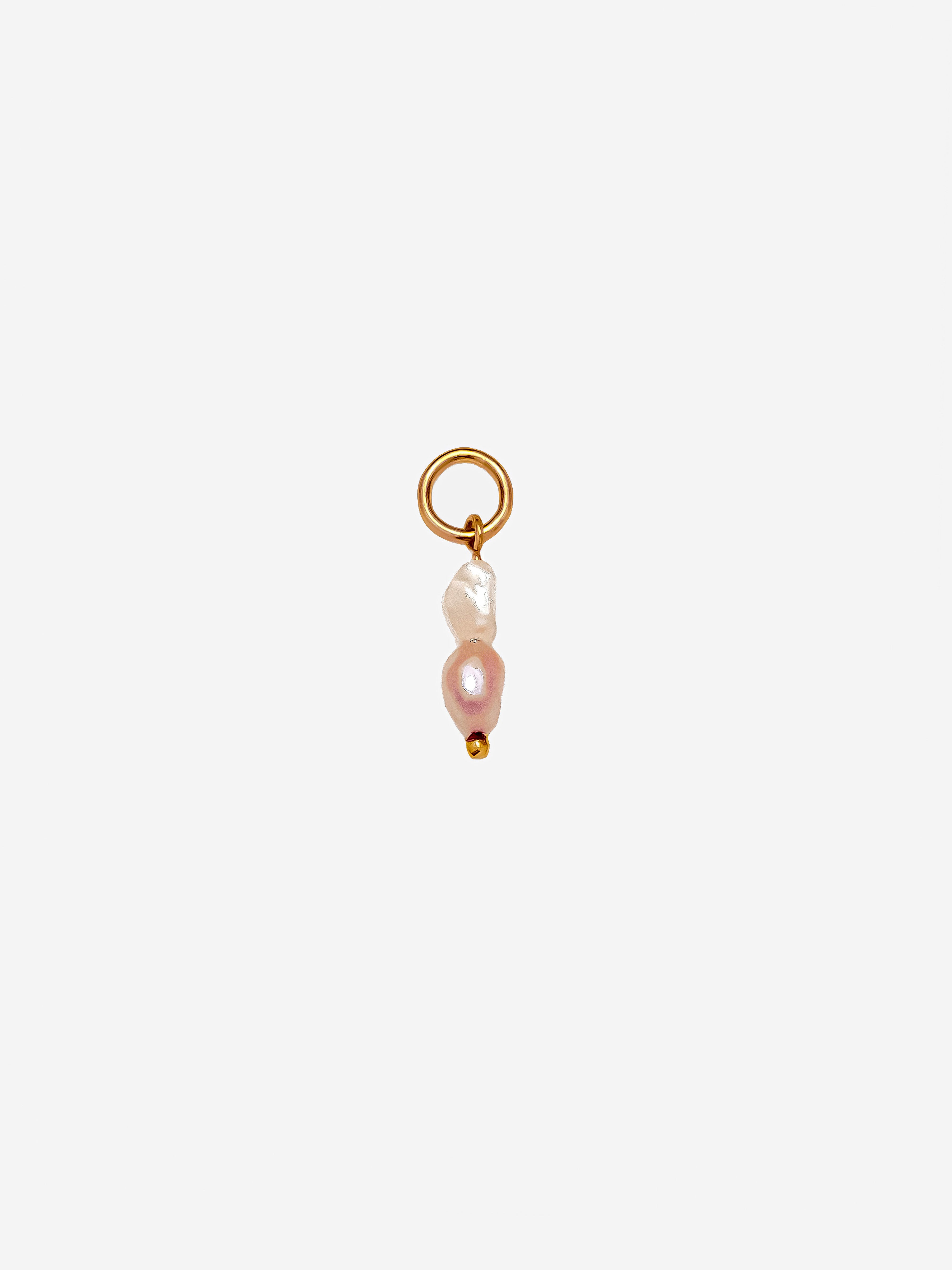 Pastel Pink And White Pearl Charm (Small)