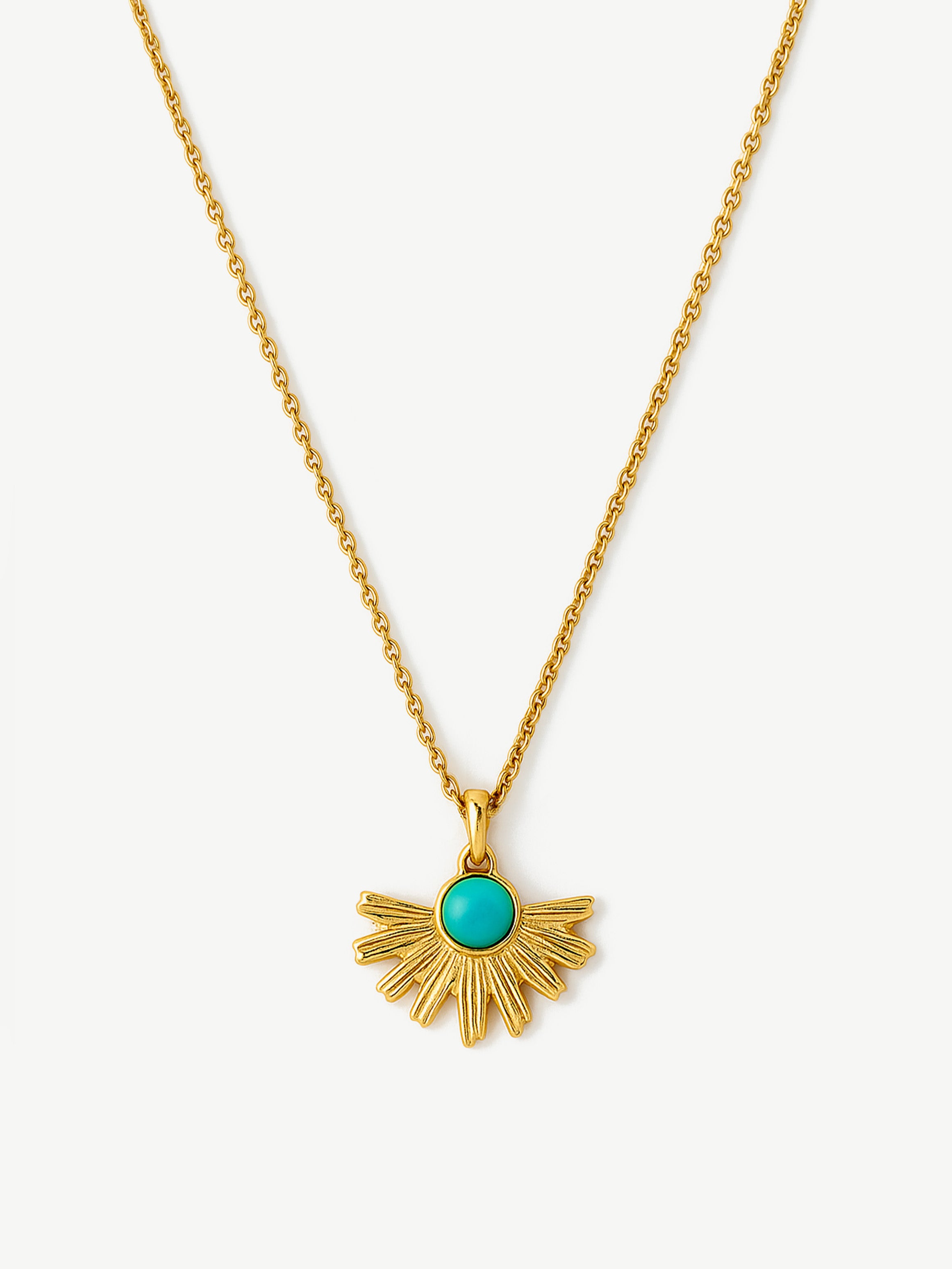 Turquoise Sunburst Necklace