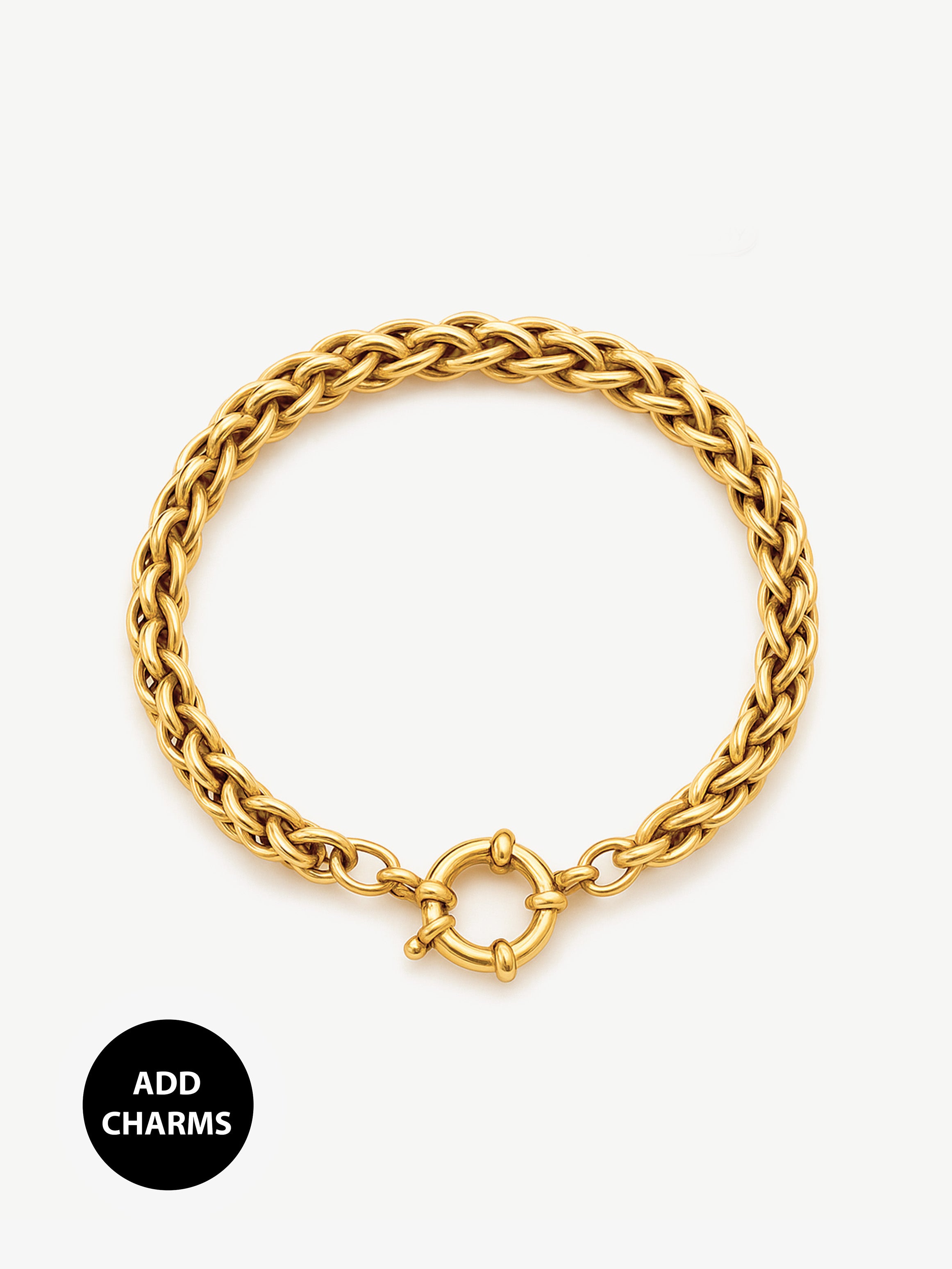 Twisted Chain Bracelet For Charms