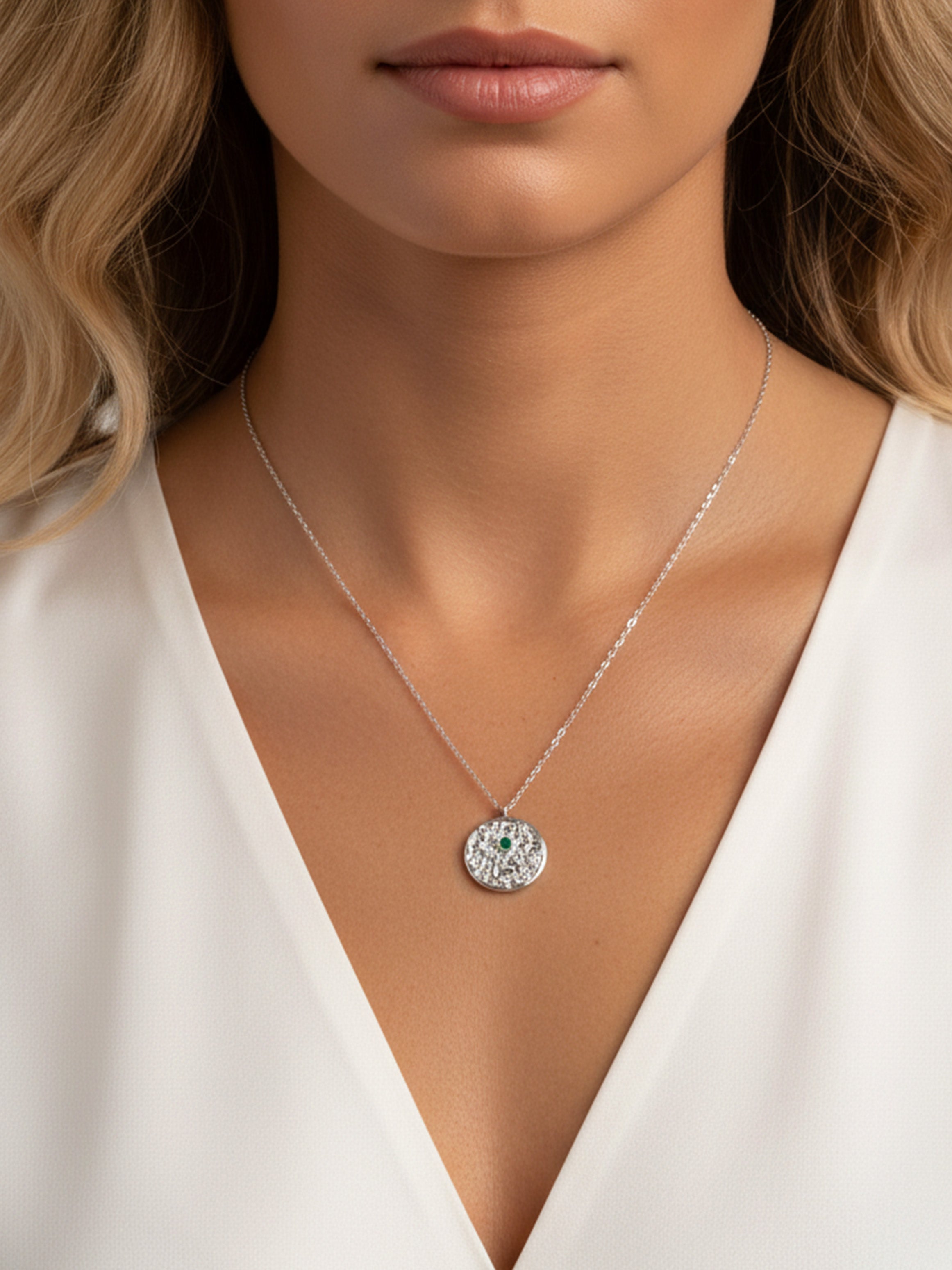 Evil Eye Coin Necklace