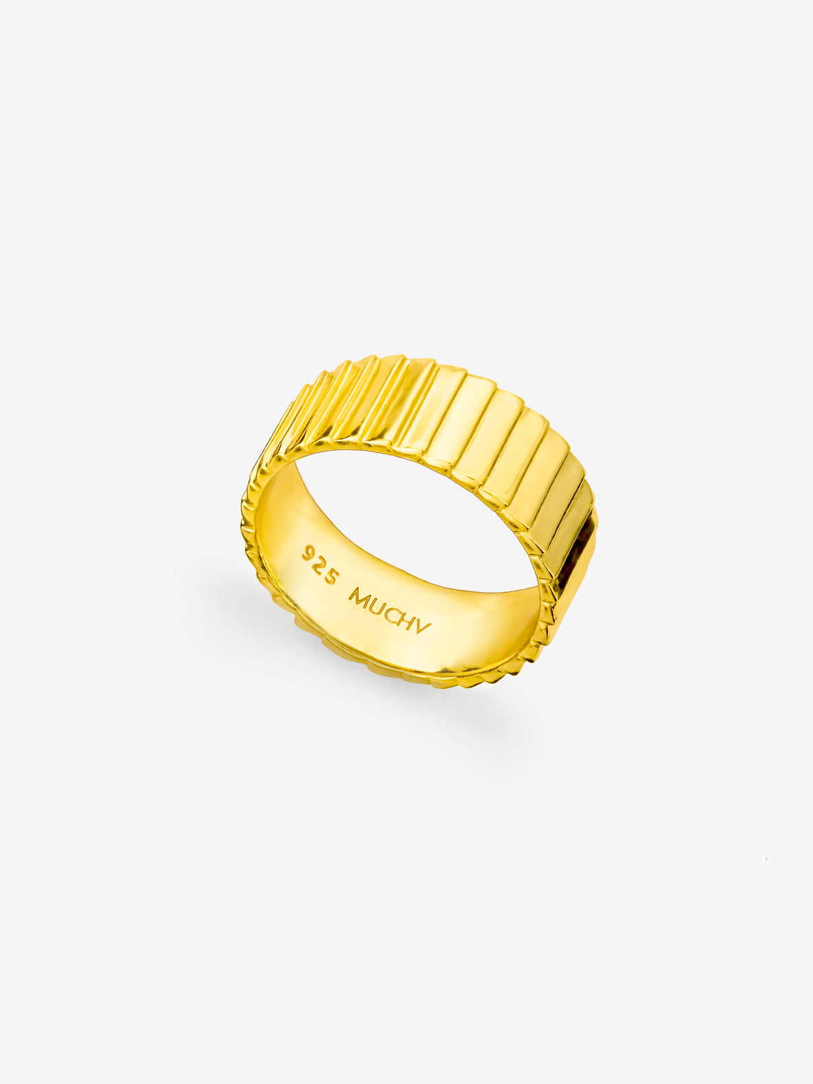 Gold Thick Croissant Ring
